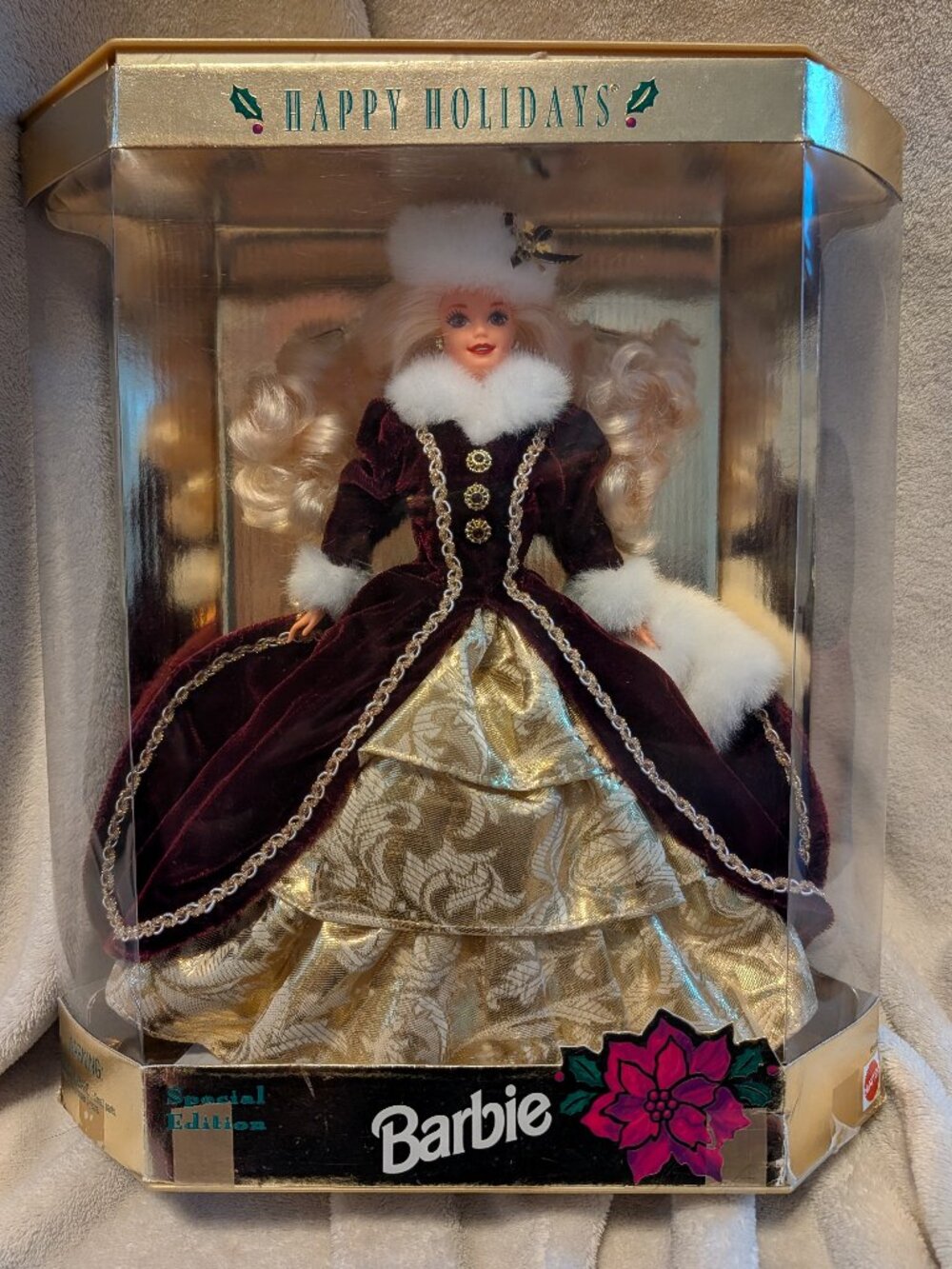 NIB 1996 Special Edition Happy Holidays Barbie #15646